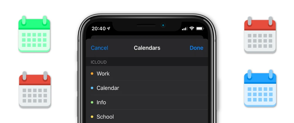 Image for How to use EKCalendarChooser in Swift to let user select calendar in iOS