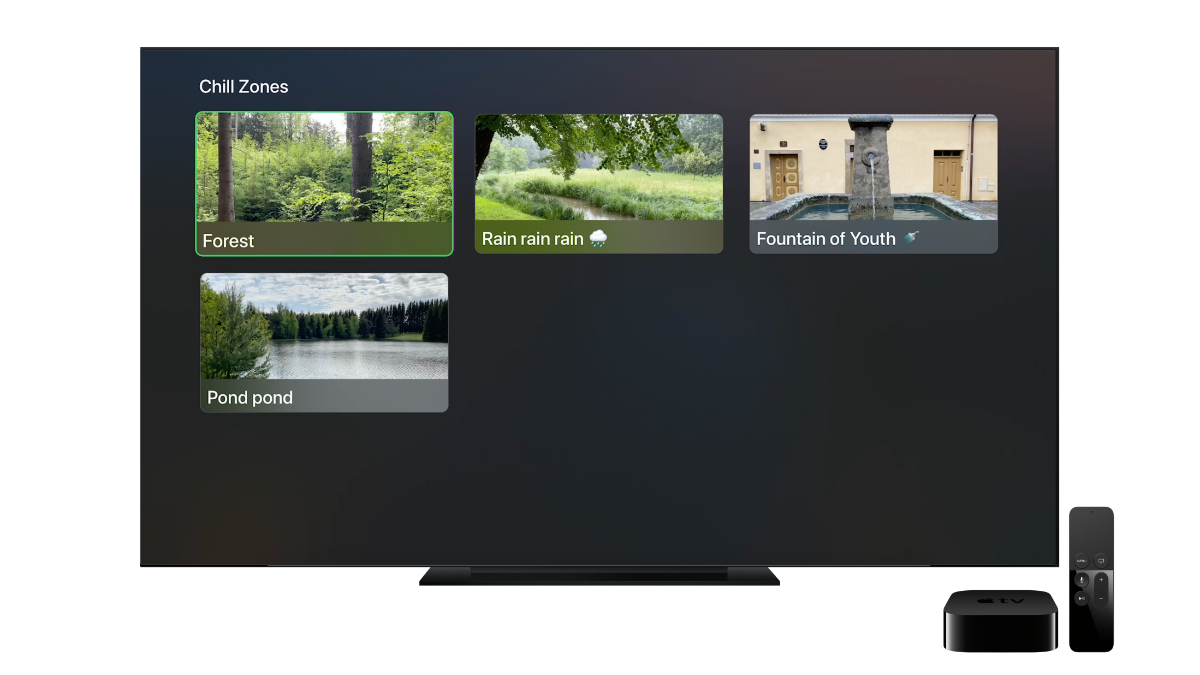 apple tv screen