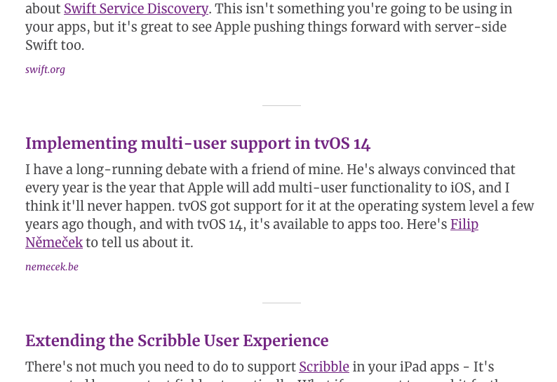 iOS Dev Weekly tvOS post