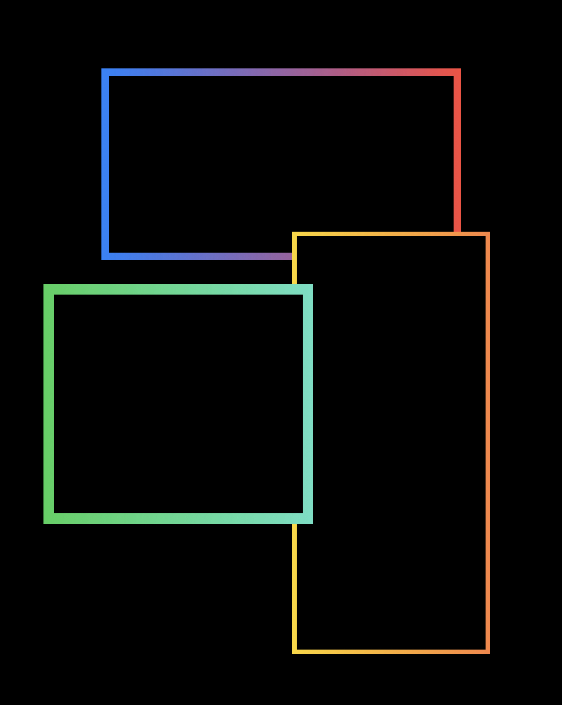 Gradient borders for UIView in UIKit example
