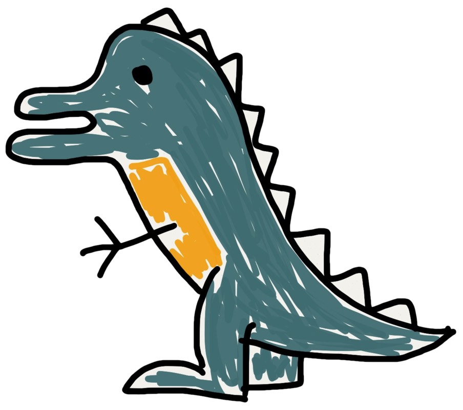 Josh Holtz's dinosaur drawing 1