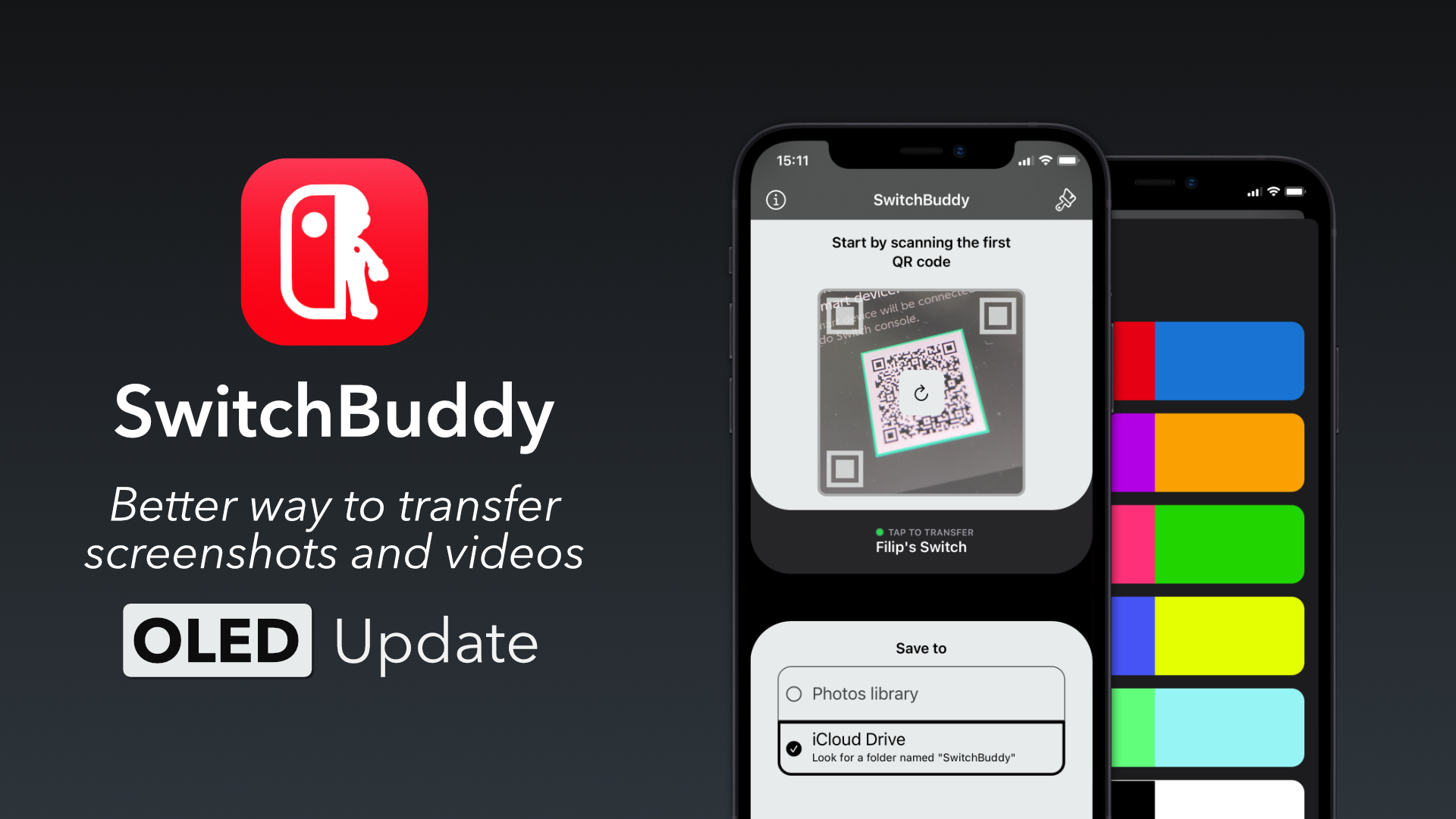 SwitchBuddy - transfer screenshots from Nintendo Switch to your phone or tablet OLED update